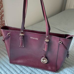 Michael Kors Wine Red Tote